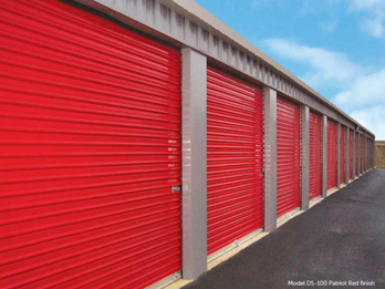 Exterior DS-100 Roll-Up Doors (Patriot Red)