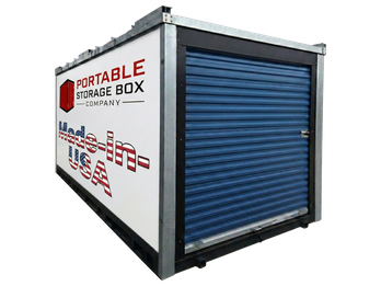 Portable Storage Box Made-in-USA with rollup door