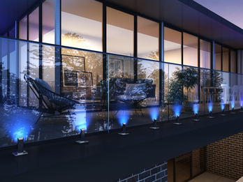 Vista LED Spigot Glass Railing