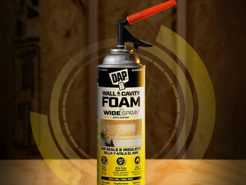 DAP Wall & Cavity Foam with Wide Spray Applicator