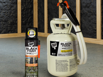 DAP Black Foam with Wide Spray Applicator