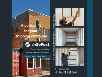 InSoFast Insulation Panels for Shipping Containers