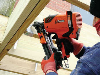 Cordless 1–1/2" Positive Placement® Metal Connector Nailer