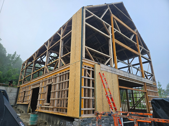 SIP Panels on a timber frame