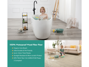 100% Waterproof Wood Fiber Floor