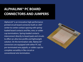 AlphaLink® PC Board Connectors and Jumpers