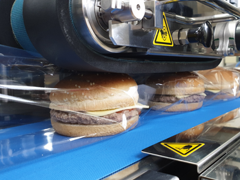 Burger in a Flowpack