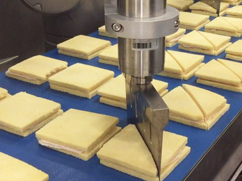 Ultrasonic cutting of Sandwich