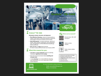 1-step Cleaning for the Food & Beverage Industries