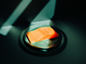 Frozen salmon fillet