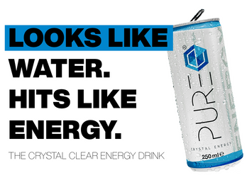 PURE - The Crystal Clear Energy Drink