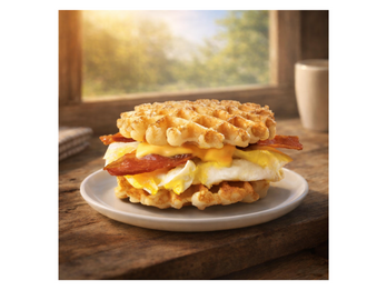 Breakfast sandwich slider