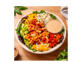 Chicken and Waffle Salad