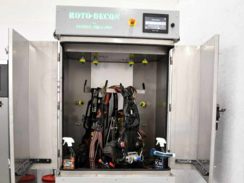 Roto-Decon SCBA, PPE, and Hardgoods Extractor