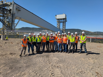 JHI Engineering team touring a completed project