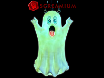 Giant Friendly Ghost Hanging Lantern Halloween Light