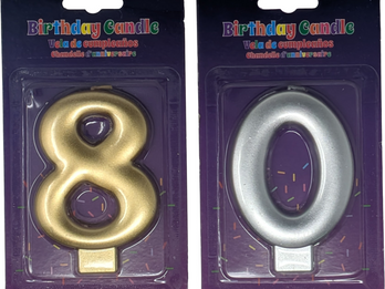 3.5" Numbered Candles