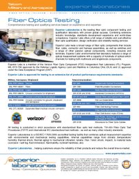 Fiber Optic Testing Capabilities