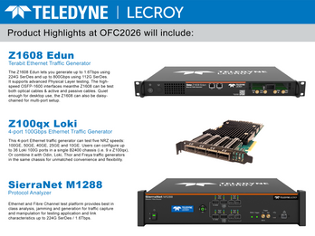 Teledyne LeCroy products at OFC2026