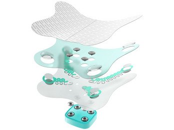 Medical electrode patch stack-up