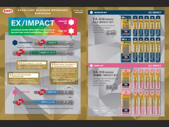 EX-IMPACT Highly Durable Driver Bits for Impact / Electric Tools