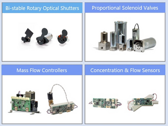 Optical shutters, Proportional valves, for Medical