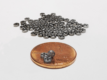 Miniature Parts on Tornos Swiss Nano