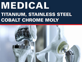 Titanium, Stainless Steel, Cobalt Chrome Moly