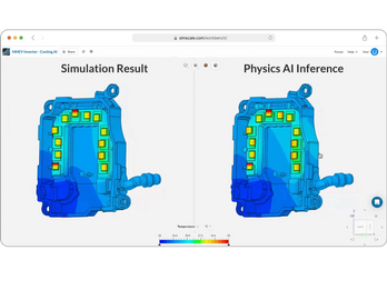 Simulation and Physics AI side by side
