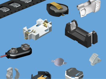 Battery Clips, Contacts & Holders