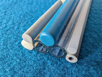 Profiles and tubing for medical devices with colors and clear