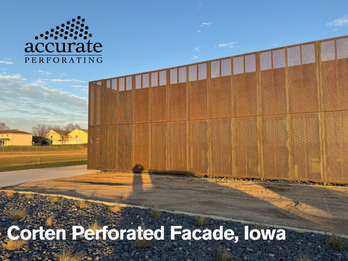 Corten Perforated Facade