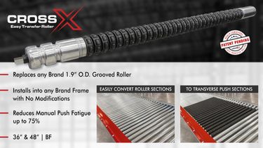 Roach Conveyors - CrossX™ Easy Transfer Roller