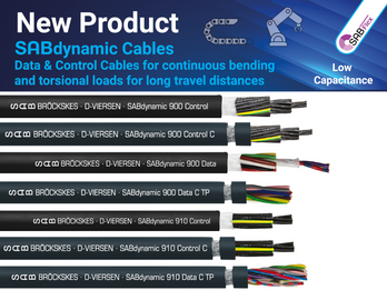 SABdynamic 900 and 910 Cable Series for Industrial Automation