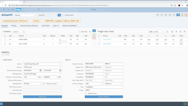 ShipERP Parcel Shipping Software in SAP