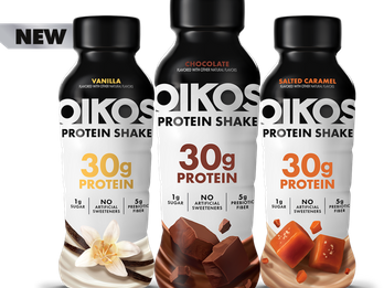 Oikos Protein Shakes - Chocolate, Vanilla and Salted Caramel