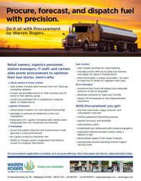 Warren Rogers' Procurement Capabilities - Fuel Runout Alerting