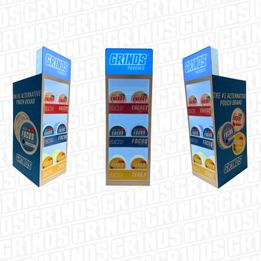 Grinds White Pouch Merchandiser
