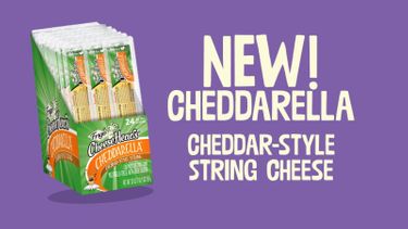 New! Cheddarella Cheddar-Style String Cheese