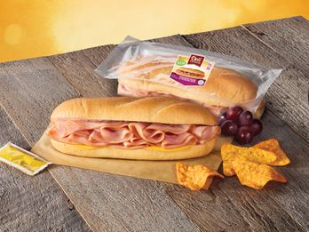 Deli Express Smoked Ham & American Cheese on a Tasty Sub Bun