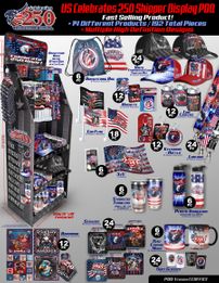 US Celebrates 250 Shipper Display