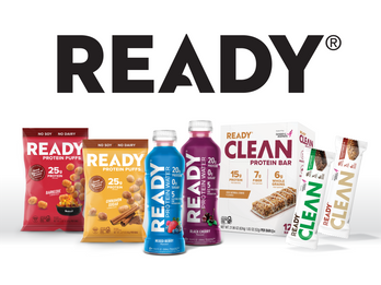 Ready® Protein Bar, Clear Protein Water, Protein Puffs