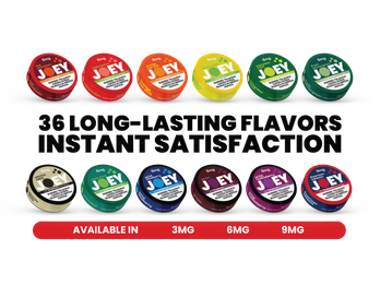 JOEY Nicotine Pouches made with Flavorbeads Technology