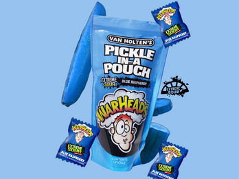 Jumbo WARHEADS Blue Raspberry Pickle-In-A-Pouch