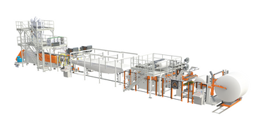 Foam sheet extrusion line ALEMO EXT165 -- Capacity: 1000 kg/h