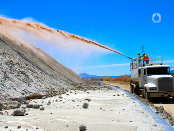 Tailings Dam Wall Coloration & Erosion Control