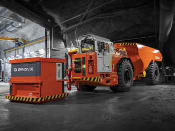 Sandvik TH550B BEV truck