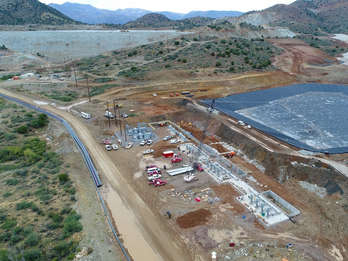 Dam and Leach Pad