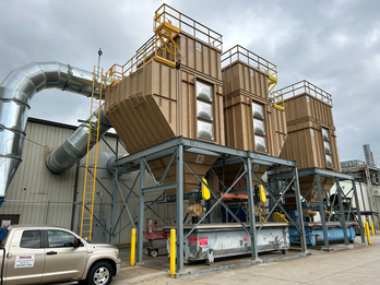 Scientific Dust Collectors Baghouse Line