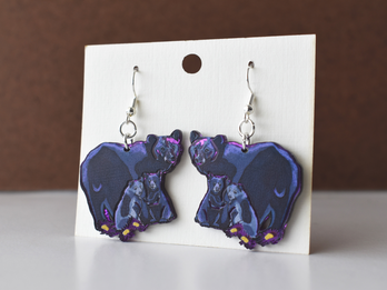 New! Bear Acrylic Earrings (other options available too!)